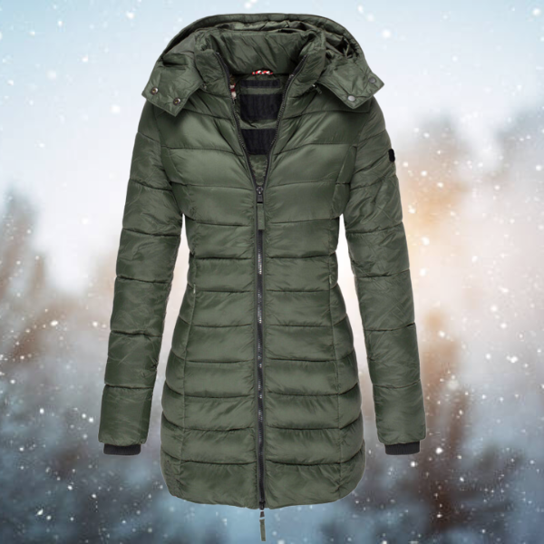 Casaco de inverno feminino extra quente e acolchoado