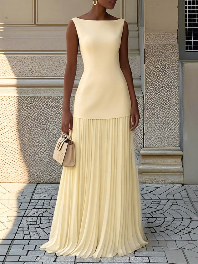 Serena™ – Vestido Maxi Plissado