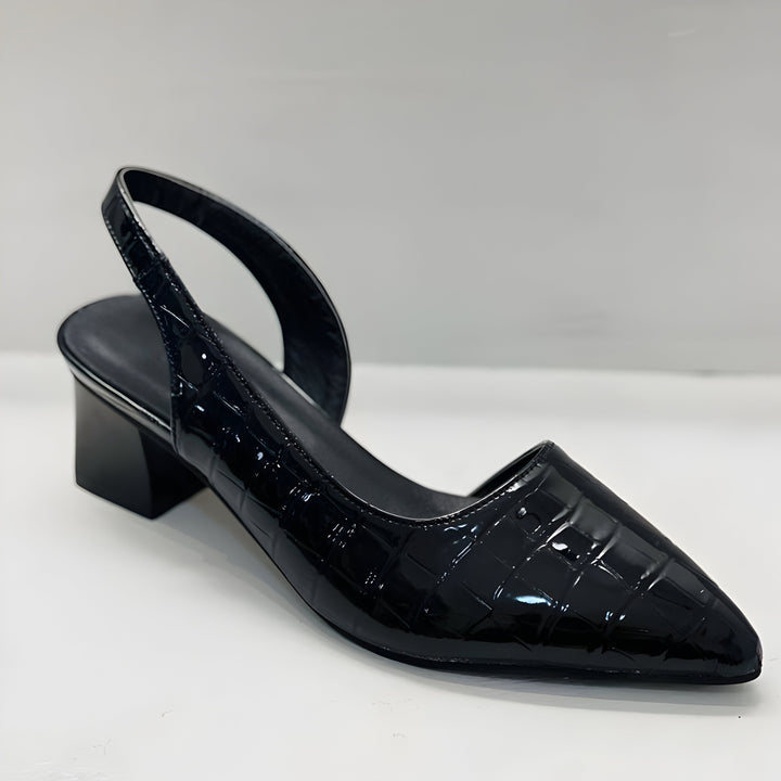 Wynn - Sapatos de salto com biqueira larga