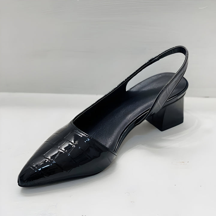 Wynn - Sapatos de salto com biqueira larga