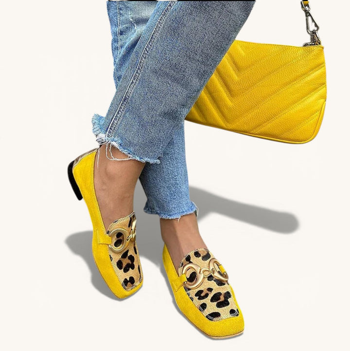 STELLE - Mocassins com estampado animal