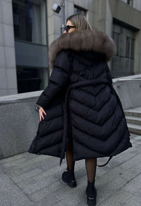 Christina | Casaco casual elegante com gola de pelo sintético