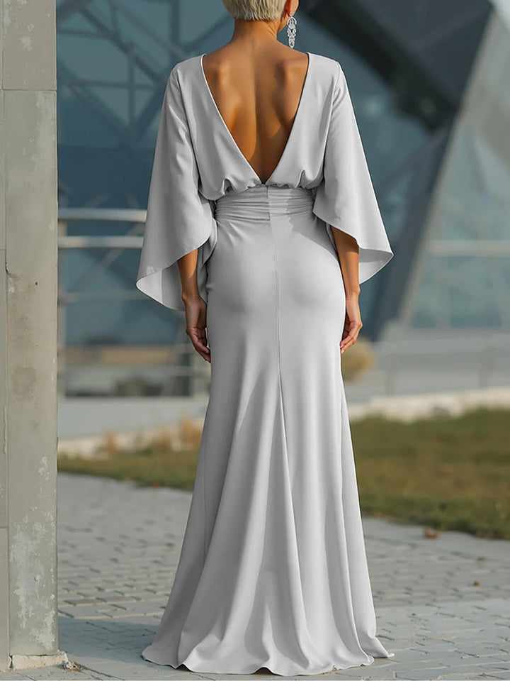Clara – Vestido Elegante Sem Mangas com Decote em V