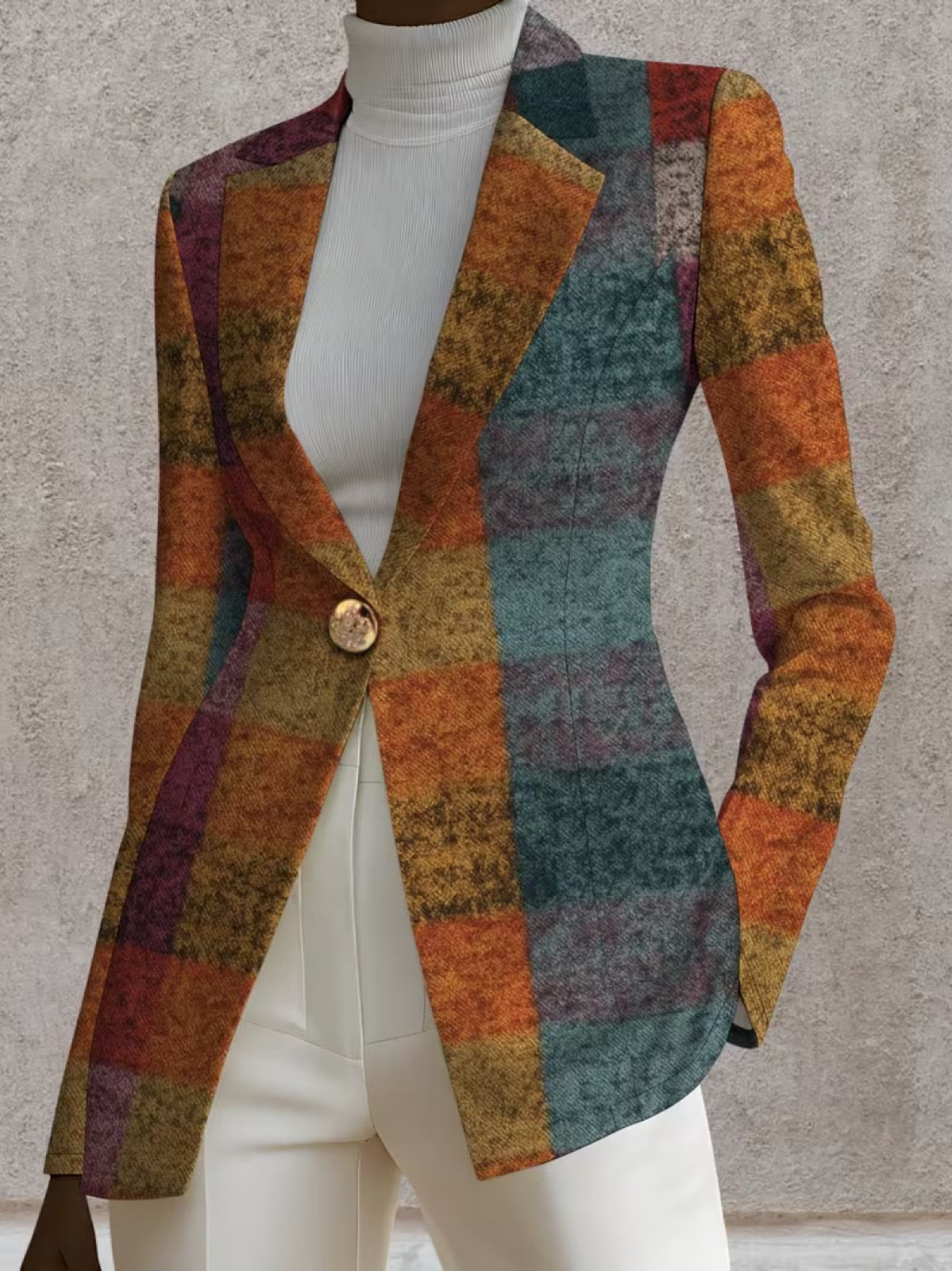 Lucienne | Blazer Xadrez de Outono