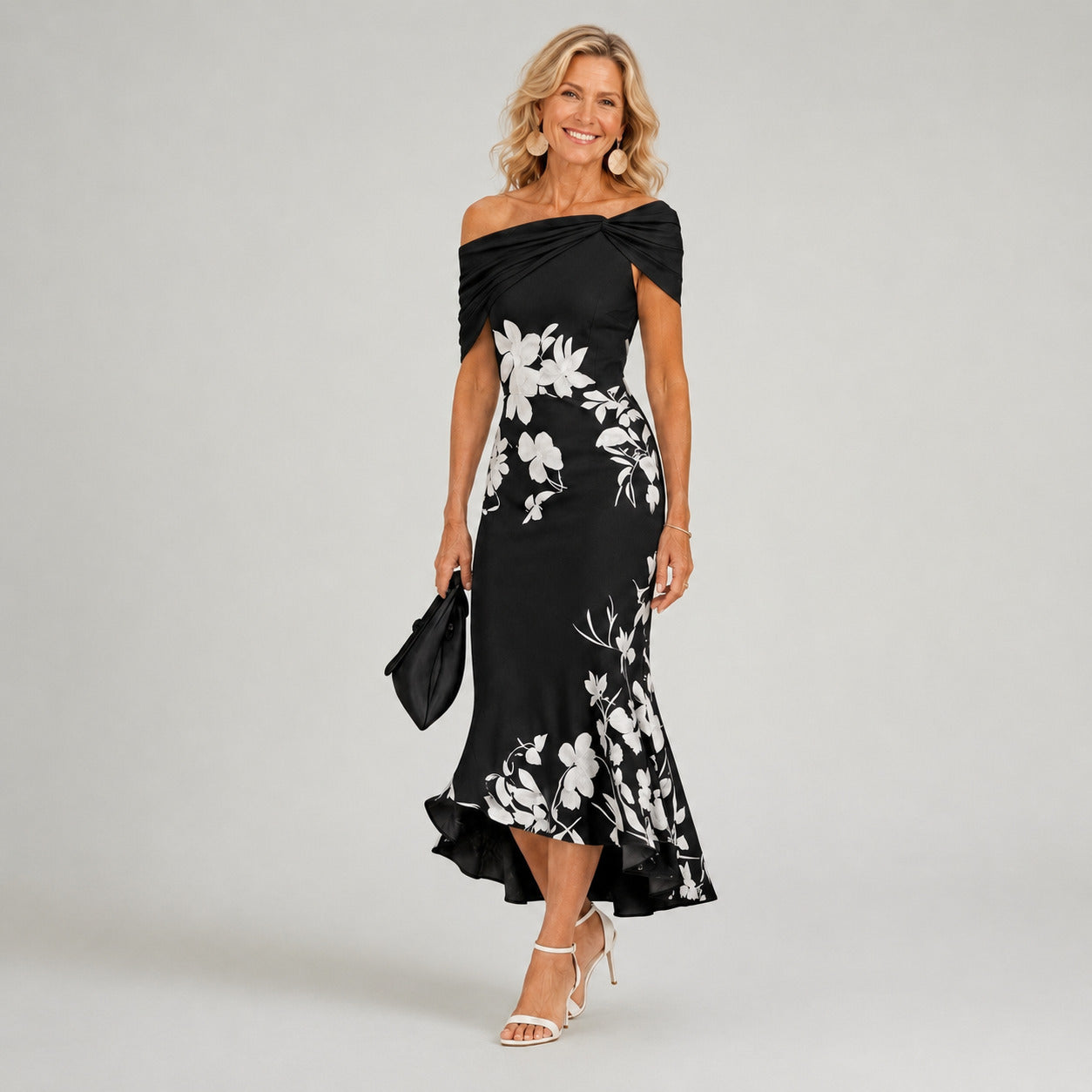 Althea™ | Vestido midi floral justo