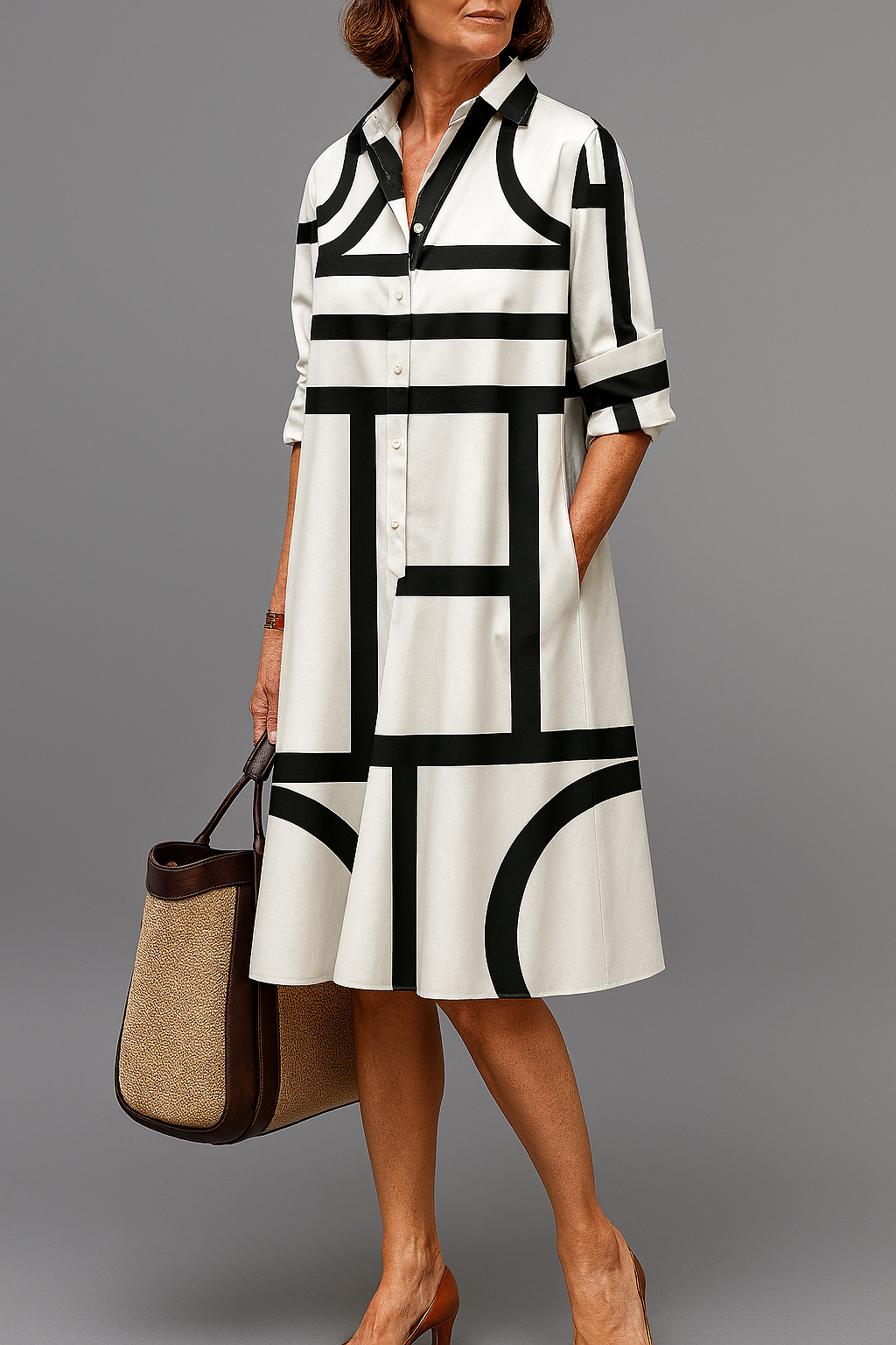 Joie – Vestido midi luxuoso para uma elegância sem esforço