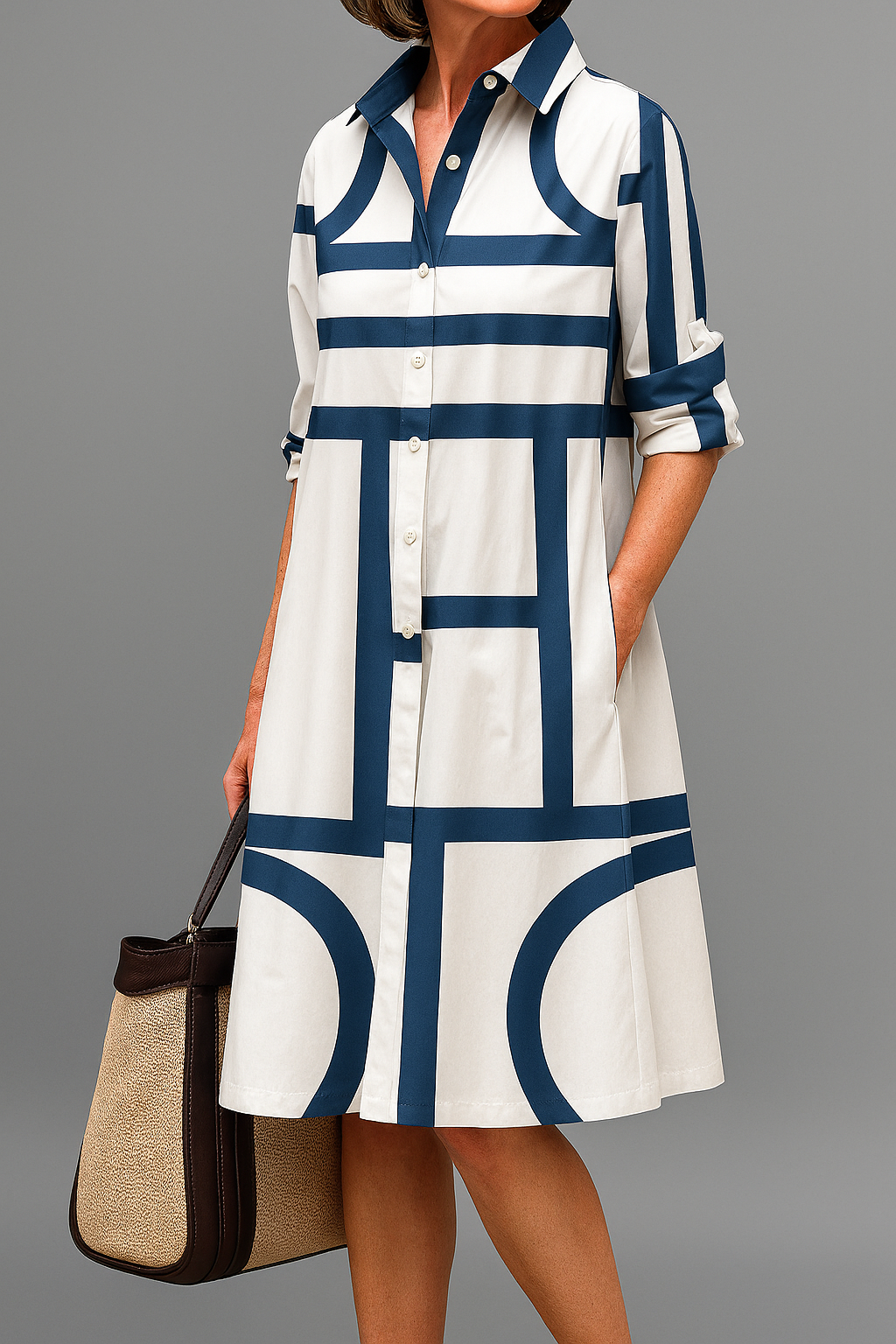 Jania – Vestido midi elegante para um estilo sem esforço