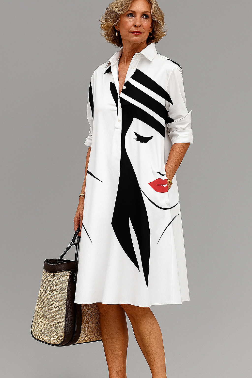 Cara – Vestido midi sofisticado para ocasiões especiais