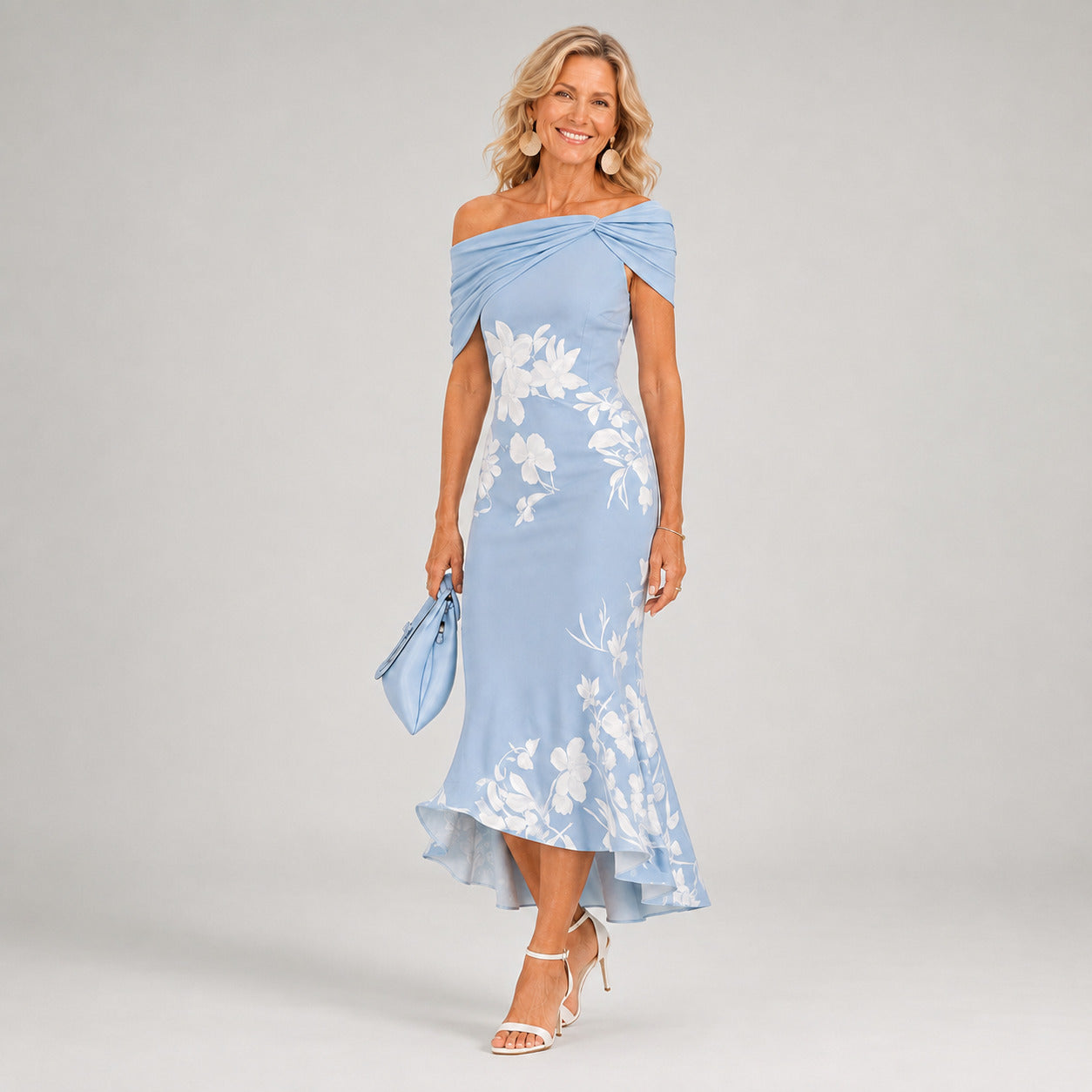 Althea™ | Vestido midi floral justo