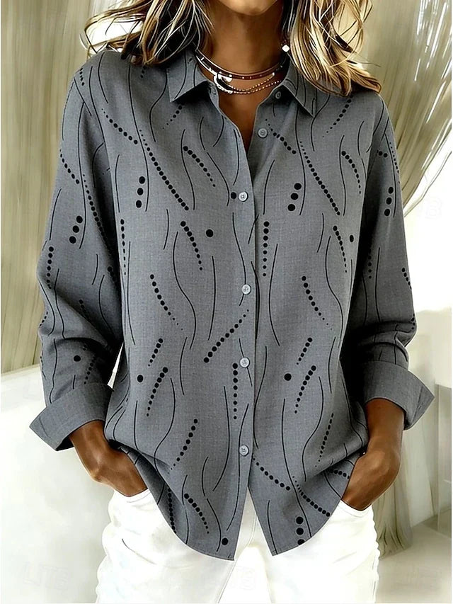 Vanessa | Blusa descontraída com padrão