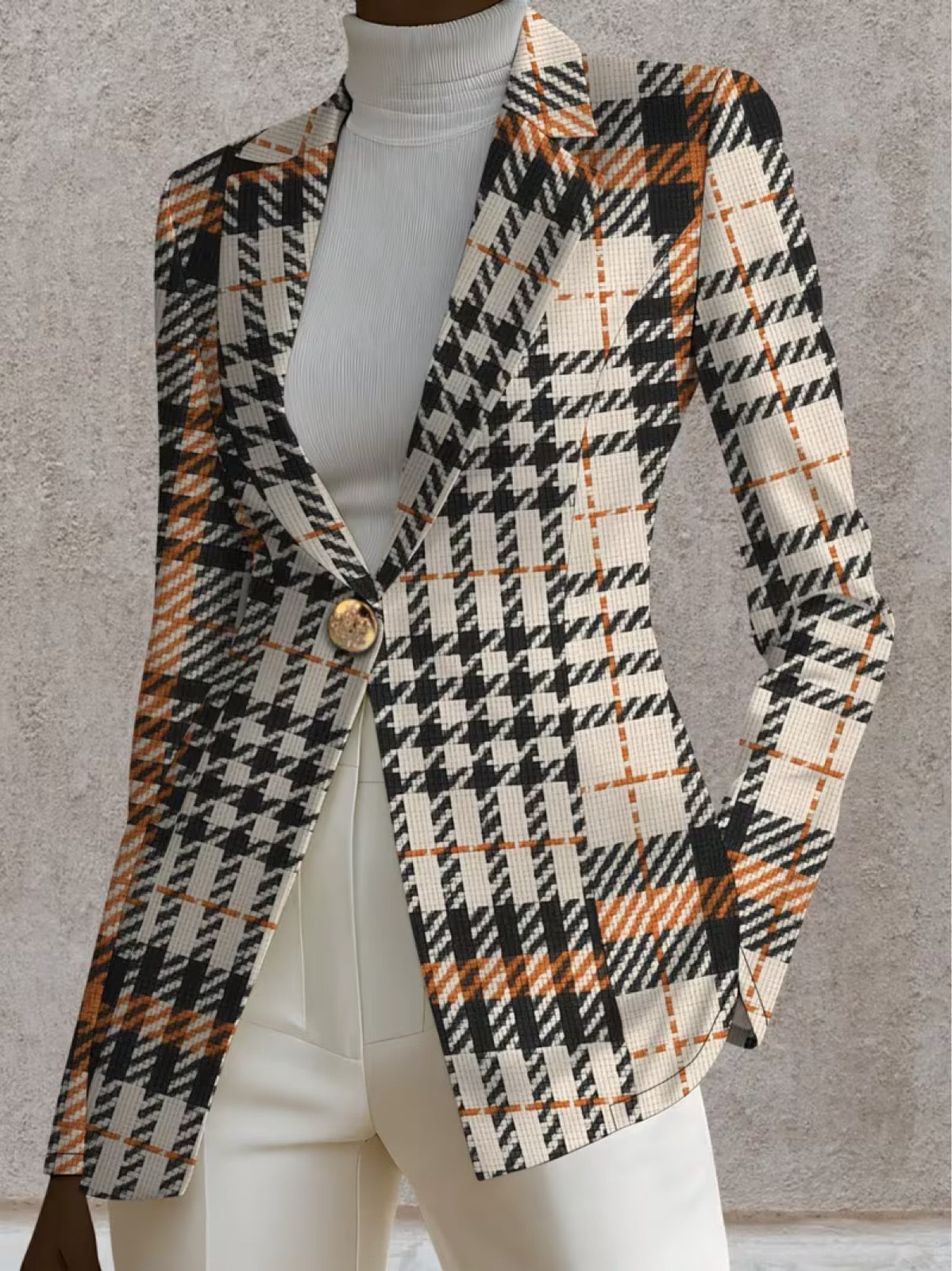Philippa | Blazer de Alfaiataria Pied-de-Poule