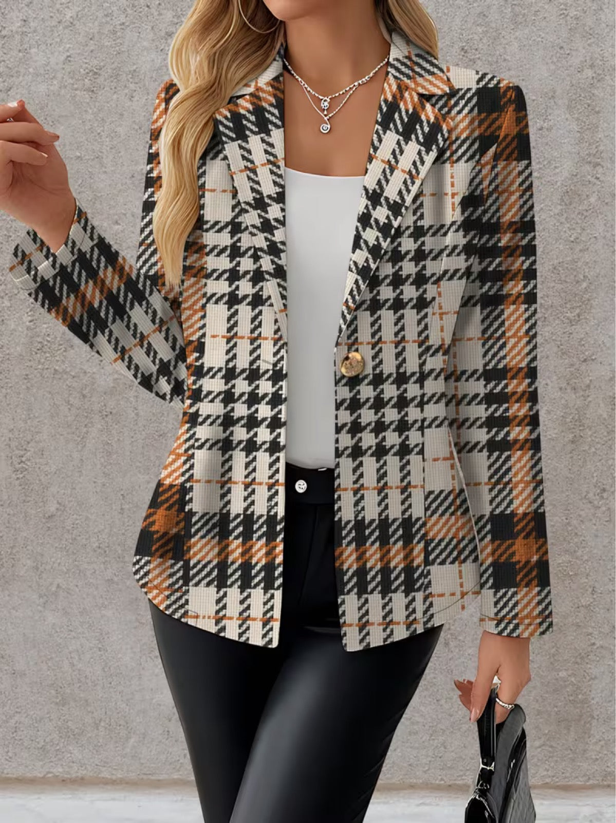 Philippa | Blazer de Alfaiataria Pied-de-Poule