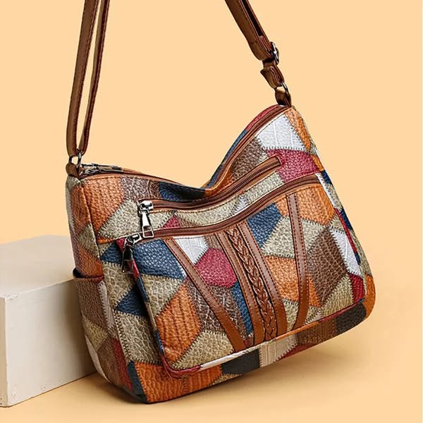 Rigmor – Mala Patchwork Geométrica