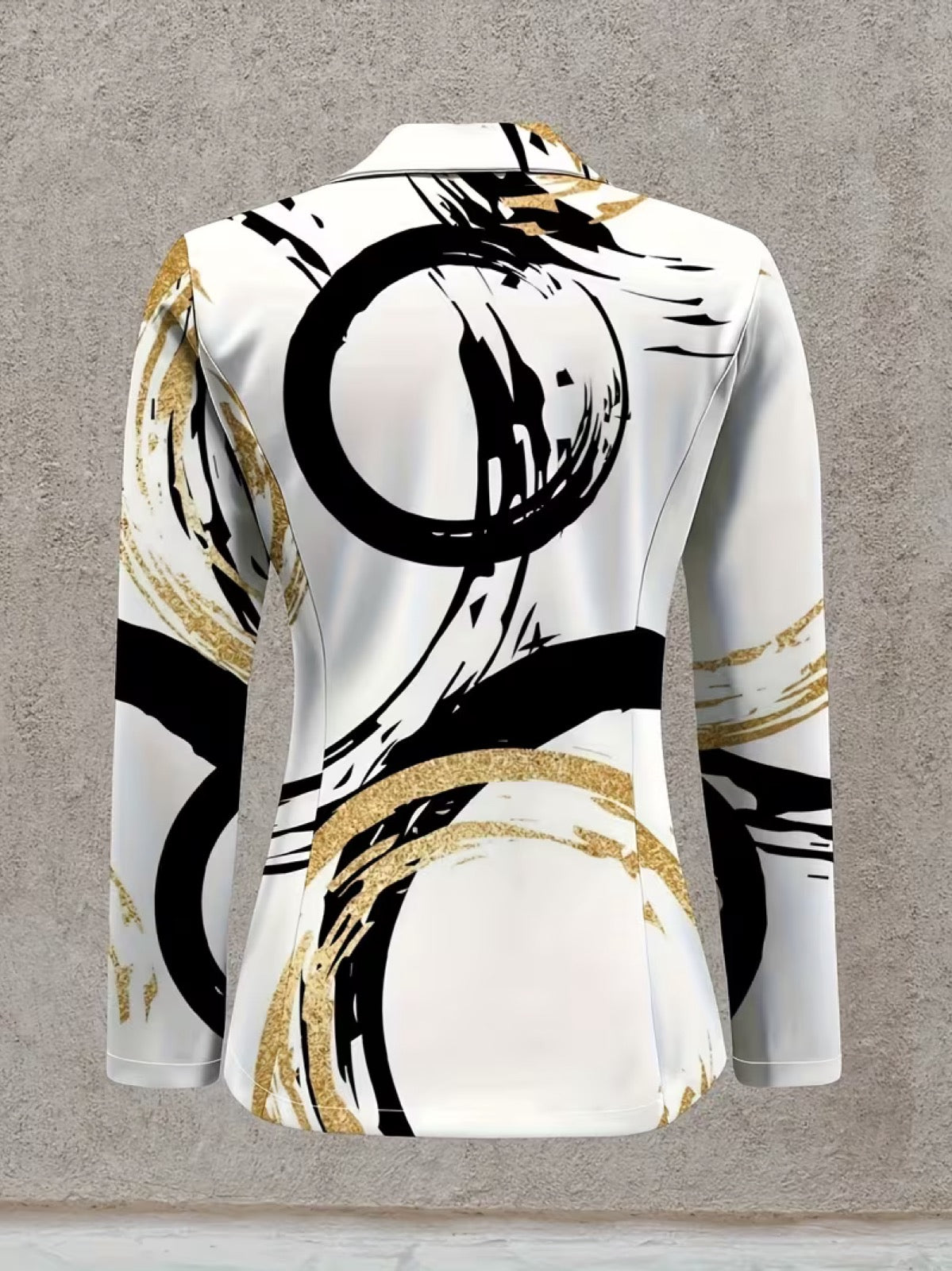 Lavinia | Blazer com Pinceladas Abstratas
