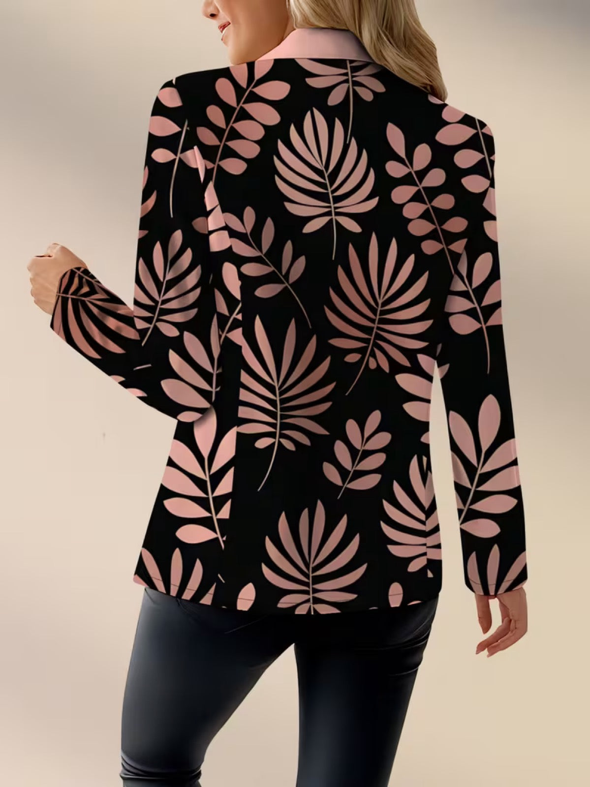 Lorraine | Blazer com Estampado Botânico