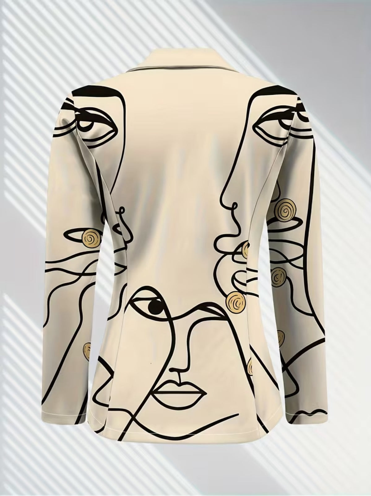 Francine | Blazer de Alfaiataria com Arte Linear