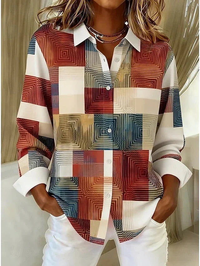 Deanna | Blusa patchwork com blocos de cor